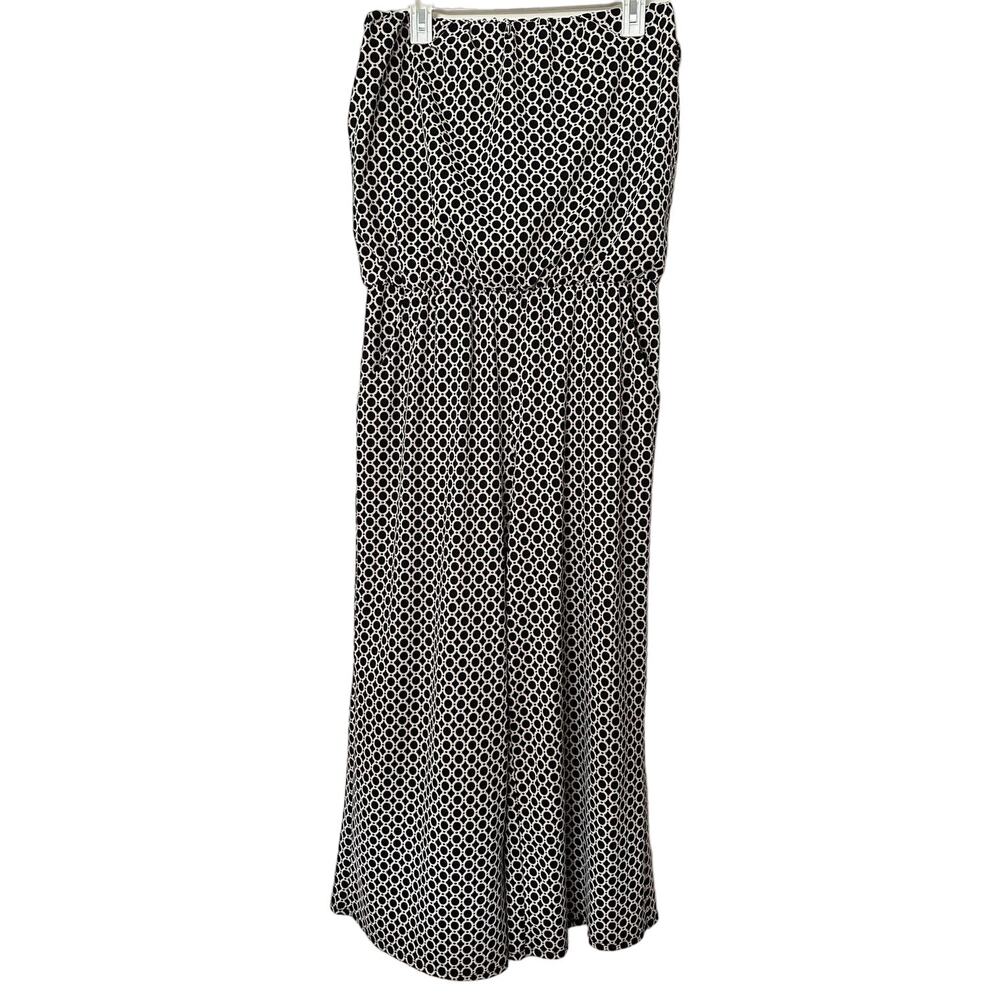 Tecera Large Sleeveless Jumper Black and White
